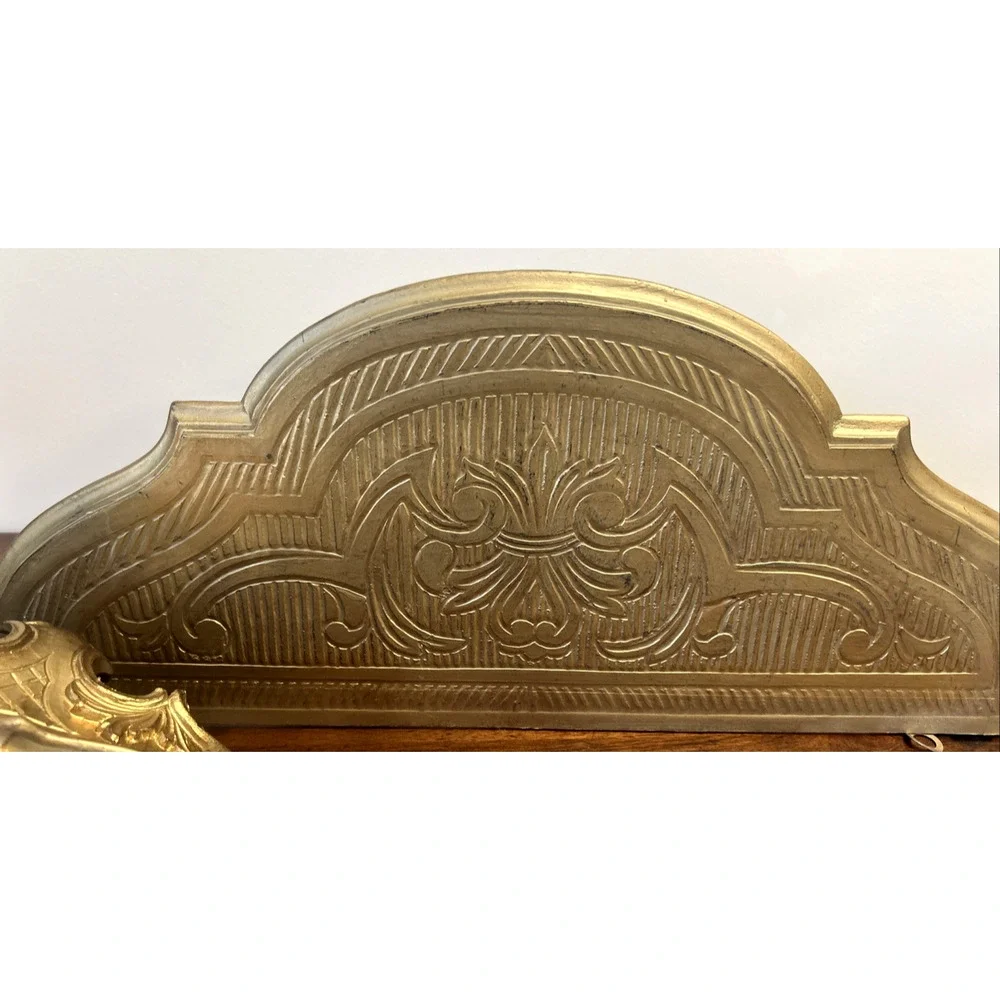 Lot 2 Wall Vintage Shelves Gold Ornate Rococo Hollywood Regency Resin 19” 11.5”